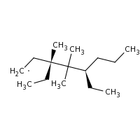 2d structure of (3S,5R)-3,5-diethyl-3,4,4-trimethyloctyl