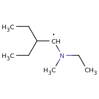 2d structure of 2-ethyl-1-[ethyl(methyl)amino]butyl