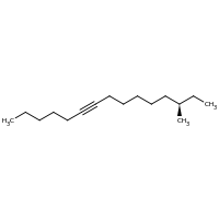 2d structure of (13R)-13-methylpentadec-6-yne