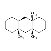 2d structure of (4aR,8aS,9aR,10aS)-4a,8a,9a-trimethyl-tetradecahydroanthracene