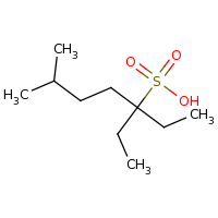 2d structure of 3-ethyl-6-methylheptane-3-sulfonic acid