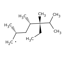 2d structure of (2R,4S,5S)-5-ethyl-2,4,5,6-tetramethylheptyl