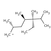 2d structure of (2R,4R,5R)-5-ethyl-2,4,5,6-tetramethylheptyl