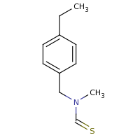 2d structure of N-[(4-ethylphenyl)methyl]-N-methylcarbothioamide
