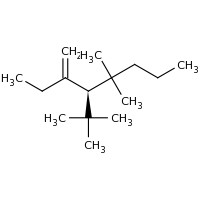 2d structure of (4R)-4-tert-butyl-5,5-dimethyl-3-methylideneoctane