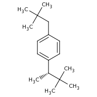 2d structure of 1-[(2S)-3,3-dimethylbutan-2-yl]-4-(2,2-dimethylpropyl)benzene