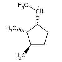 2d structure of 1-[(1R,2S,3R)-2,3-dimethylcyclopentyl]ethyl