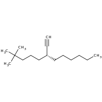 2d structure of (6R)-6-ethynyl-2,2-dimethyldodecane