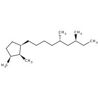 2d structure of (1R,2S,3S)-1-[(5S,7S)-5,7-dimethylnonyl]-2,3-dimethylcyclopentane