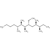 2d structure of (3R,4R,6R,7R,8R,9R)-6-ethyl-3,4,7,8,9-pentamethyltridecane