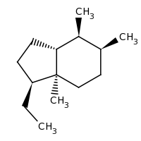 2d structure of (1S,3aR,4S,5S,7aS)-1-ethyl-4,5,7a-trimethyl-octahydro-1H-indene
