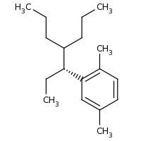 2d structure of 1,4-dimethyl-2-[(3R)-4-propylheptan-3-yl]benzene