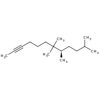 2d structure of (8R)-7,7,8,11-tetramethyldodec-2-yne