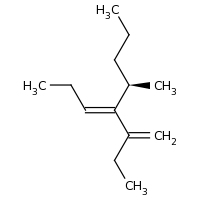 2d structure of (3E,5R)-4-(but-1-en-2-yl)-5-methyloct-3-ene