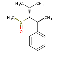 2d structure of [(2R,3R)-3-[(R)-methanesulfinyl]-4-methylpentan-2-yl]benzene