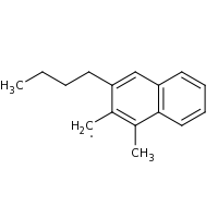 2d structure of (3-butyl-1-methylnaphthalen-2-yl)methyl