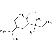 2d structure of (3R,5S)-3,5-diethyl-2,6,6-trimethyloctane