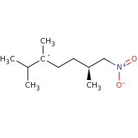 2d structure of (6S)-2,3,6-trimethyl-7-nitroheptan-3-yl