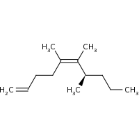 2d structure of (5Z,7R)-5,6,7-trimethyldeca-1,5-diene