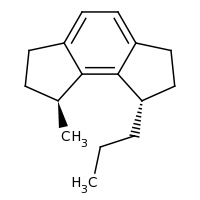 2d structure of (1S,8S)-1-methyl-8-propyl-1,2,3,6,7,8-hexahydroas-indacene
