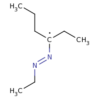 2d structure of 3-[(E)-2-ethyldiazen-1-yl]hexan-3-yl