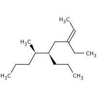 2d structure of (2Z,5R,6R)-3-ethyl-6-methyl-5-propylnon-2-ene