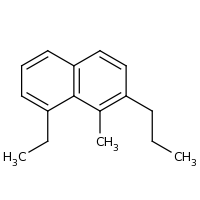2d structure of 8-ethyl-1-methyl-2-propylnaphthalene
