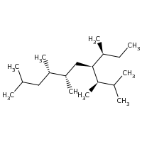 2d structure of (3R,4S,6S,7S)-4-[(2S)-butan-2-yl]-2,3,6,7,9-pentamethyldecane