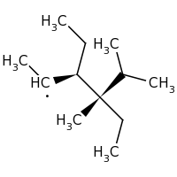 2d structure of (3S,4S)-3,4-diethyl-4,5-dimethylhexan-2-yl