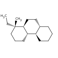 2d structure of (1S,4aS,4bR,8aS,10aS)-1-ethyl-1-methyl-tetradecahydrophenanthrene
