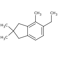 2d structure of 5-ethyl-2,2,4-trimethyl-2,3-dihydro-1H-indene