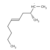 2d structure of (3S,5E)-3-methyldec-5-en-2-yl