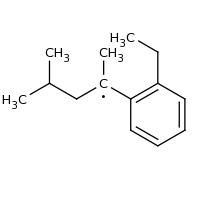 2d structure of 2-(2-ethylphenyl)-4-methylpentan-2-yl