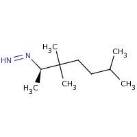 2d structure of [(2R)-3,3,6-trimethylheptan-2-yl]diazene