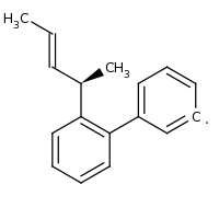 2d structure of 1-[(2R,3E)-pent-3-en-2-yl]-2-phenylbenzene