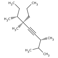 2d structure of (3R,6R,7R)-2,3,6,7-tetramethyl-6-propylnon-4-yne