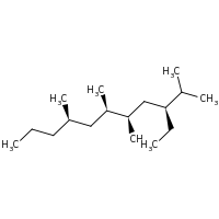 2d structure of (3S,5R,6R,8R)-3-ethyl-2,5,6,8-tetramethylundecane