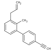 2d structure of 1-(4-ethynylphenyl)-2-methyl-3-(prop-2-en-1-yl)benzene