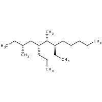 2d structure of (3R,5R,6R,7R)-7-ethyl-3,6-dimethyl-5-propyldodecane