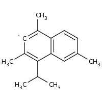 2d structure of 1,3,6-trimethyl-4-(propan-2-yl)naphthalen-2-yl