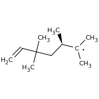 2d structure of (3R)-2,3,5,5-tetramethylhept-6-en-2-yl
