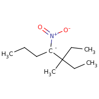2d structure of 3-ethyl-3-methyl-4-nitroheptan-4-yl