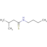 2d structure of N-butyl-3-methylbutanethioamide