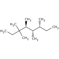 2d structure of (4S,5S,6R)-3,3,4,5,6-pentamethyloctane