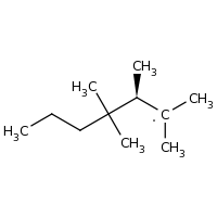 2d structure of (3S)-2,3,4,4-tetramethylheptan-2-yl