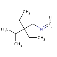 2d structure of (1Z)-[(2,2-diethyl-3-methylbutyl)imino]methyl