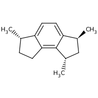 2d structure of (1S,3S,6S)-1,3,6-trimethyl-1,2,3,6,7,8-hexahydroas-indacene