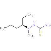 2d structure of [(3R)-hexan-3-yl(methyl)amino]thiourea