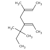 2d structure of (2E,5Z)-5-ethylidene-3,6,6-trimethyloct-2-ene