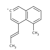2d structure of 5-methyl-4-[(1E)-prop-1-en-1-yl]naphthalen-2-yl